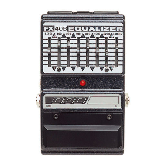 DOD FX40B Quick Manual