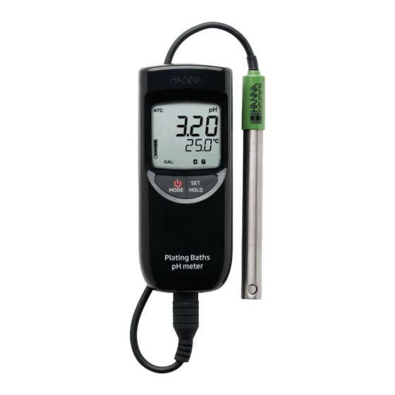 Hanna Instruments HI99131 Instruction Manual