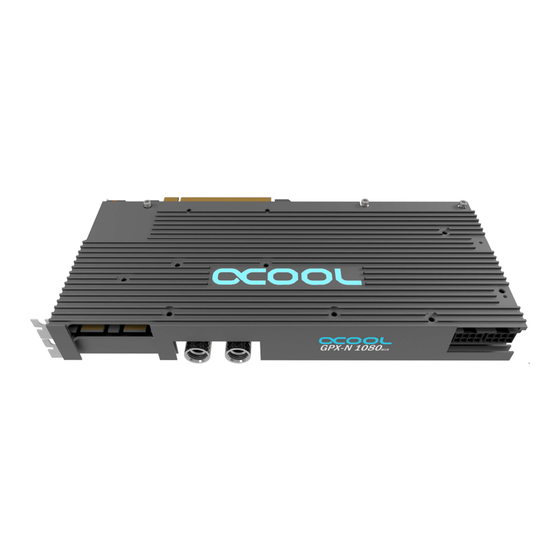 Alphacool GPX-N 1080-M18 Instruction Manual