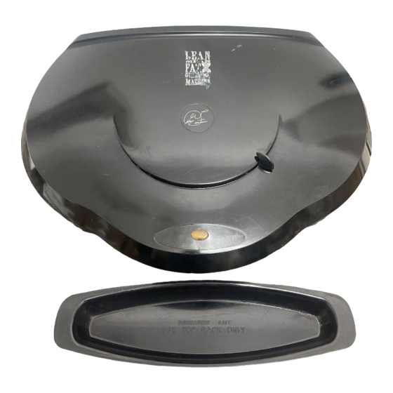Salton GEORGE FOREMAN GR35 Owner's Manual
