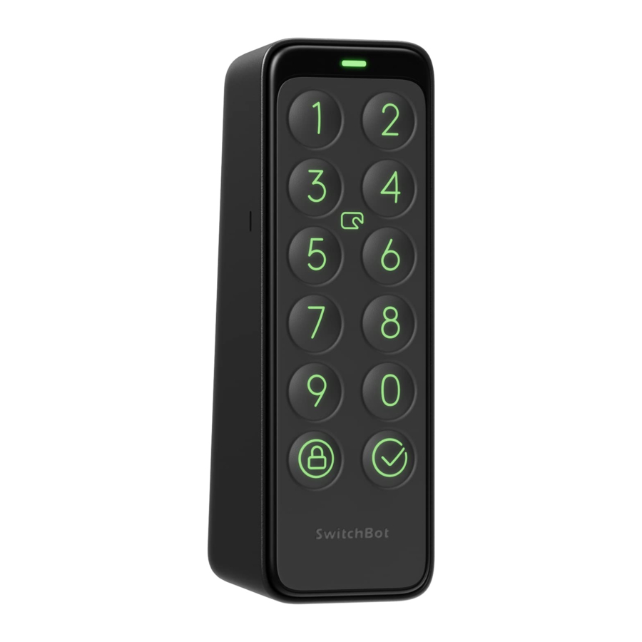 SwitchBot Keypad W2500010 Manual