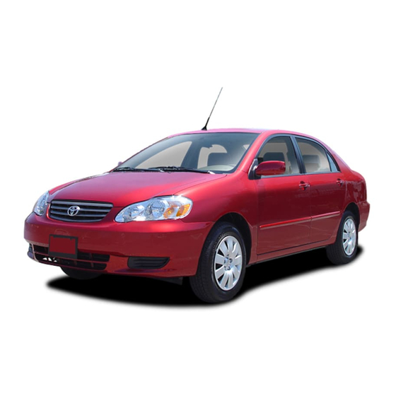 Toyota 2001-2004 Corolla Manual