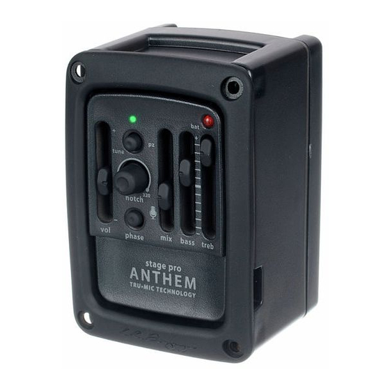 L.R. BAGGS STAGEPRO ANTHEM USER MANUAL Pdf Download ManualsLib