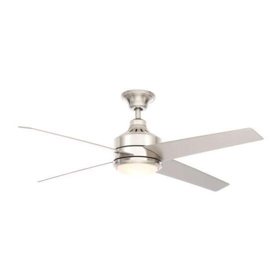 Hampton Bay Mercer 52 Inch Use And Care Manual Download Manualslib - Home Decorators Collection Ceiling Fan Remote Instructions