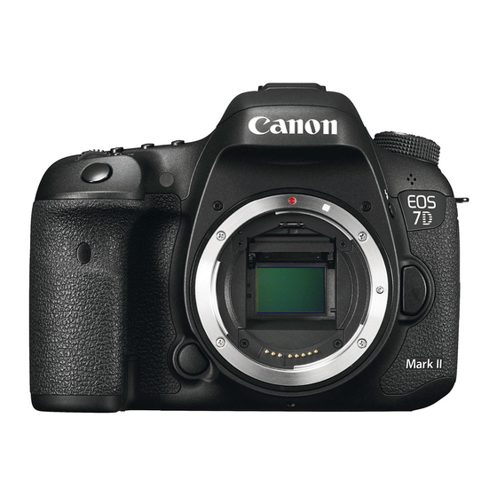 CANON EOS 7D MARK II INSTRUCTION MANUAL Pdf Download ManualsLib