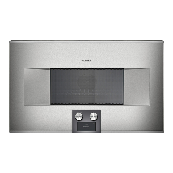 GAGGENAU BM 450 USE AND CARE MANUAL Pdf Download ManualsLib