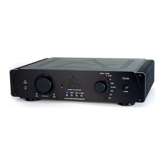 leema-acoustics Pyxis Manual