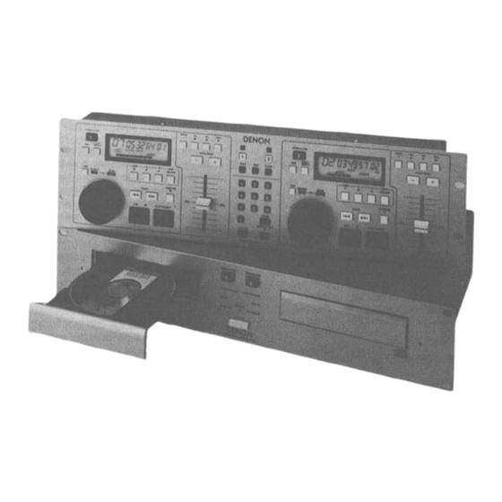 Denon DN-2700F Operating Instructions Manual