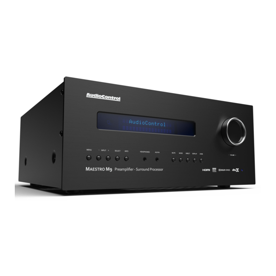AudioControl maestro m9 User Experience Manual