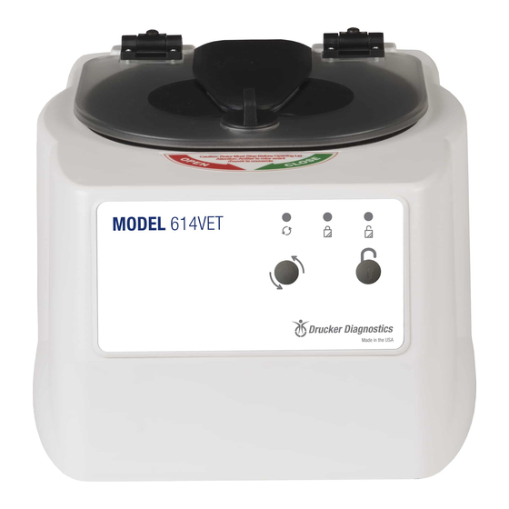 Drucker Diagnostics 614VET Operator's Manual