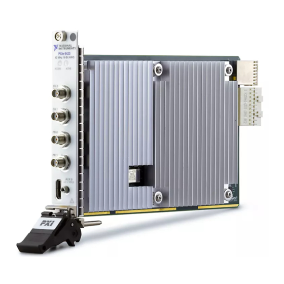 National Instruments PXIe-5423 Calibration Procedure