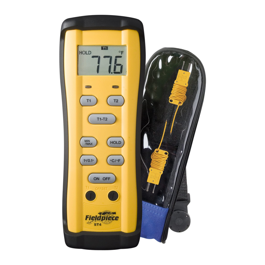 Fieldpiece ST4 - Dual Temperature Digital Thermometer Manual