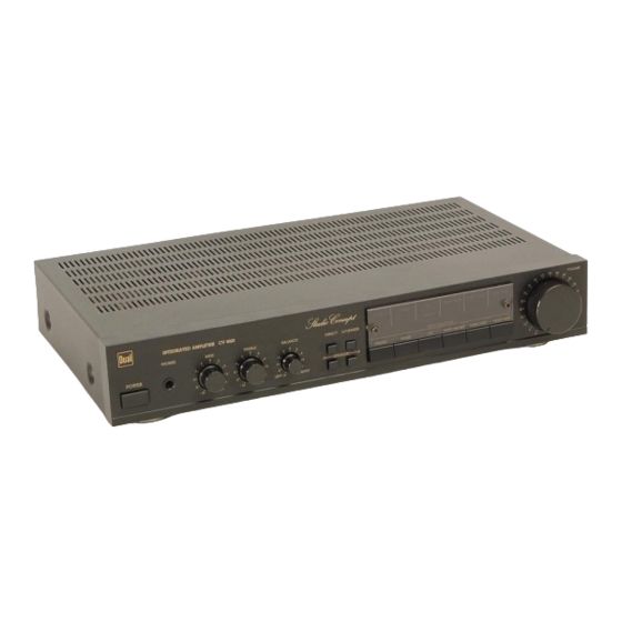 Dual CV 6020 Operating Instructions Manual
