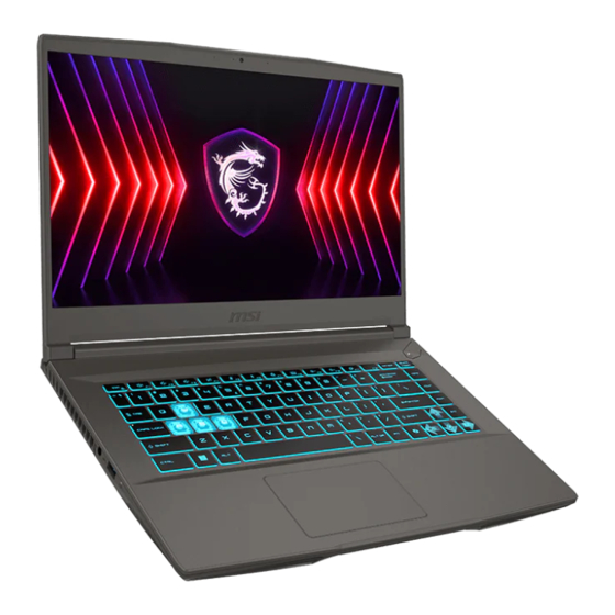 MSI Thin A15 B7VF-041AU User Manual