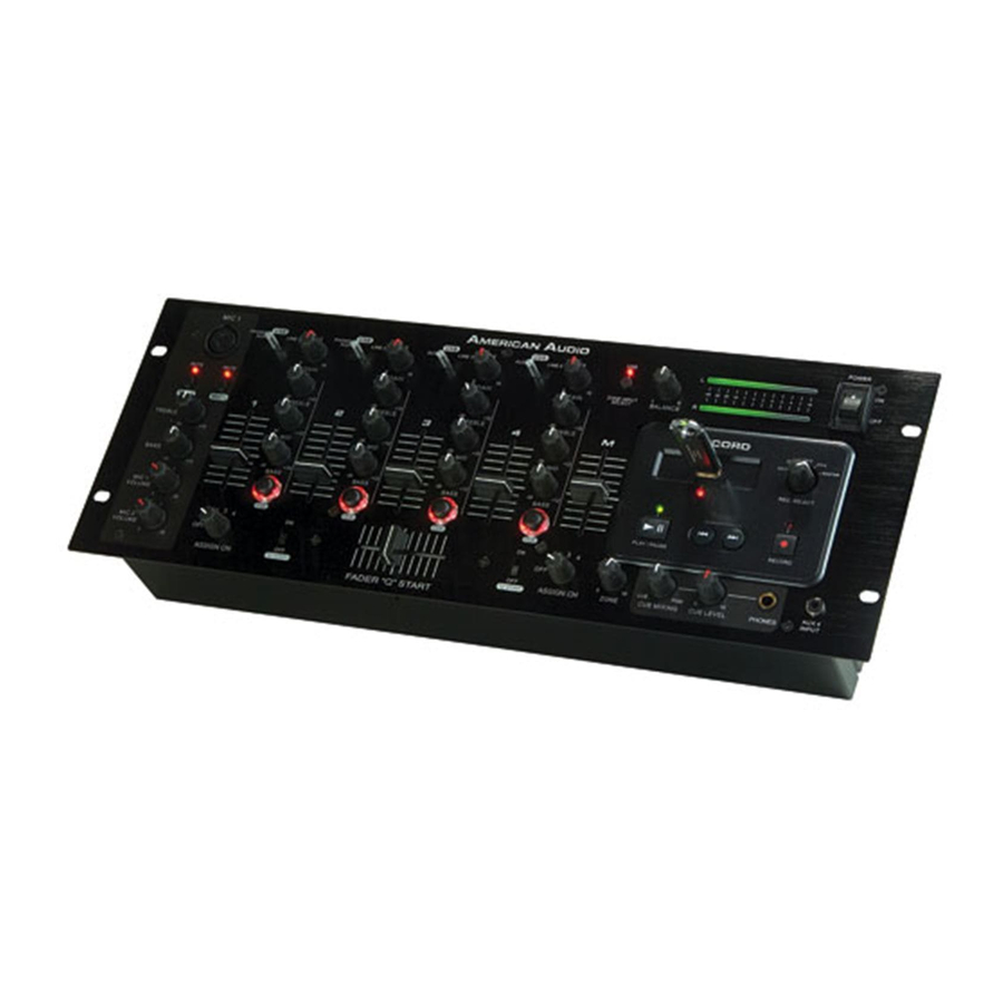 American Audio Q-Record User Manual