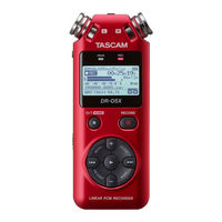 Tascam DR-05X Reference Manual