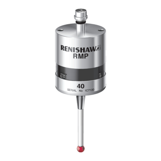 Renishaw RMP40 Quick Start Manual