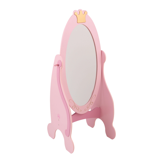 KidKraft Princess Cheval Mirror 76137 Assembly Instructions
