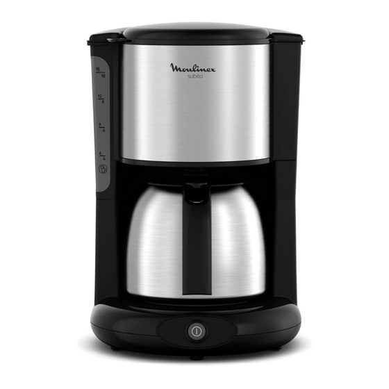 Moulinex SUBITO SUBITO FG364800 Maker Manuals
