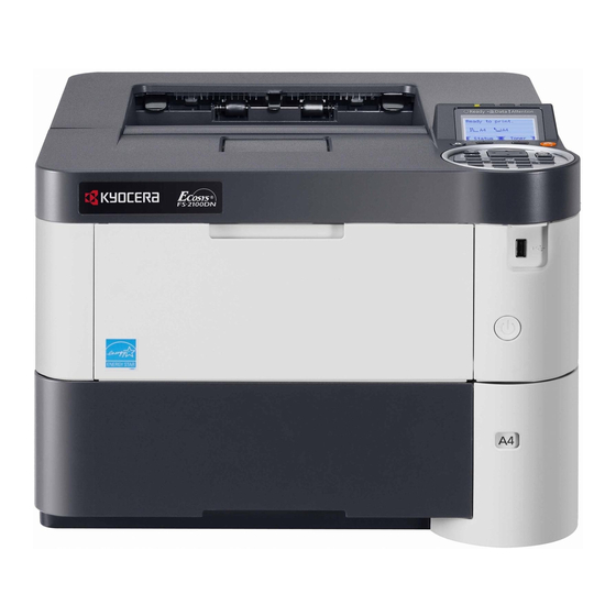 Kyocera ECOSYS FS-2100D Operation Manual