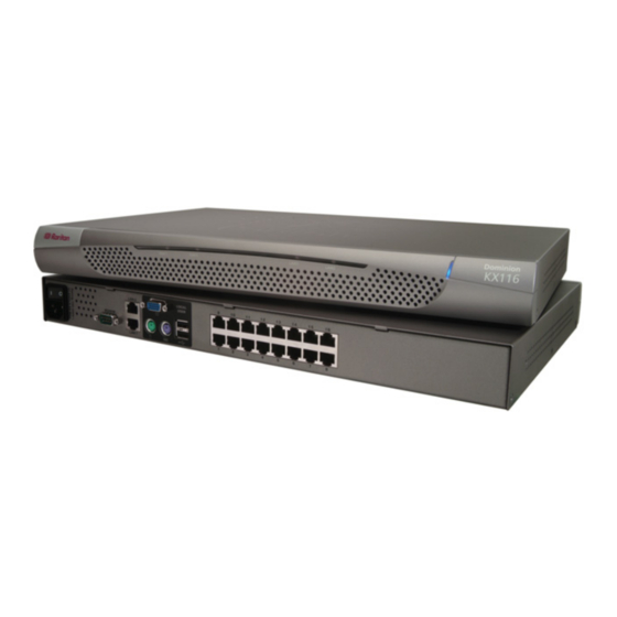 Raritan Dominion DKX116 User Manual