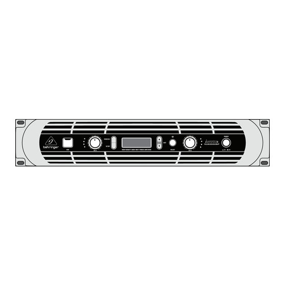 Behringer iNUKE NU1000DSP Quick Start Manual