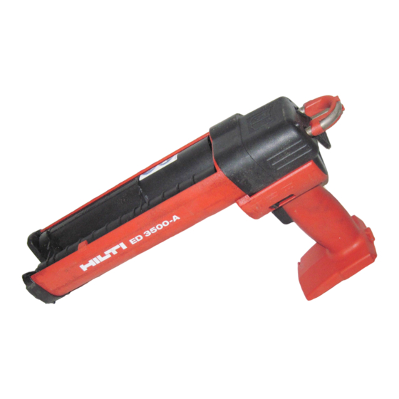 Hilti HIT-ED 3500-A Operating Instructions Manual