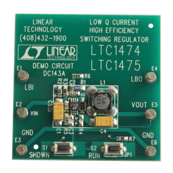 Linear LTC1474 Demo Manual