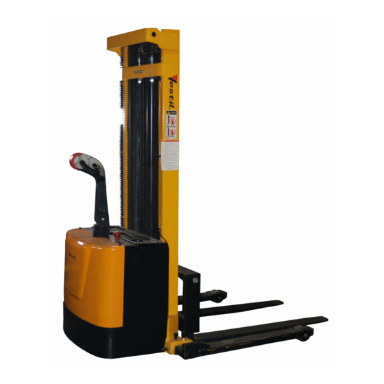 User Manuals: Vestil S SERIES Powered Lift Stacker