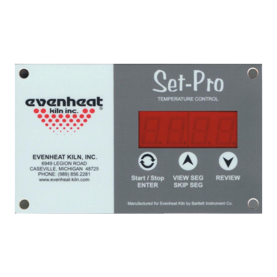 Evenheat Set-Pro Operating Manual