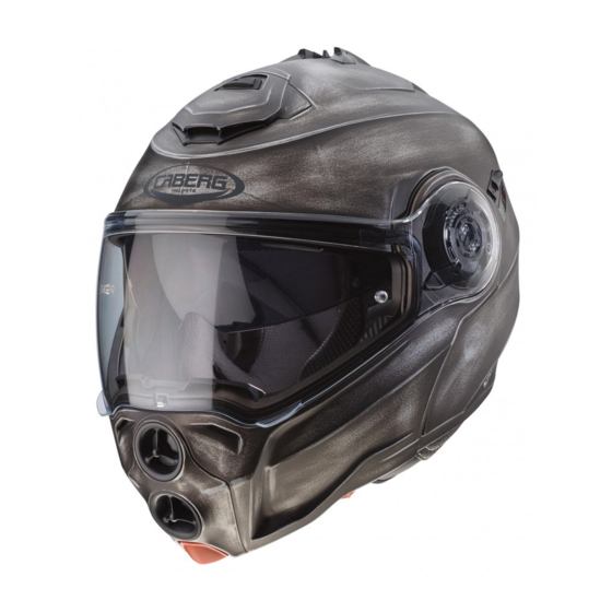 Caberg Droid Motorcycle Helmet Manuals