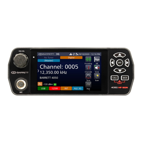 Barrett 4050 Quick Start Manual