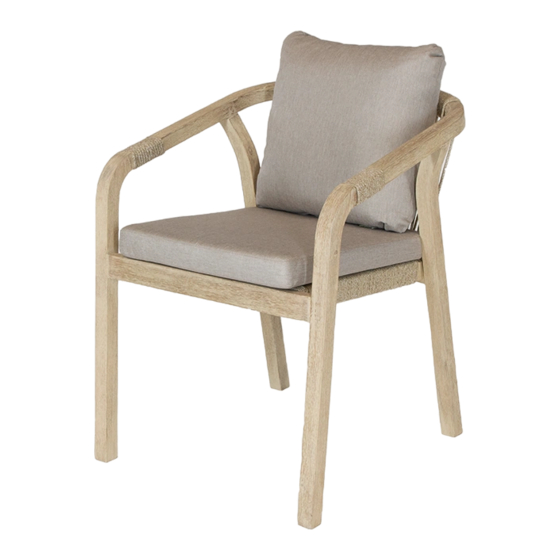 Kettler Cora Rope Dining Chair HUC25690 Assembly Instructions