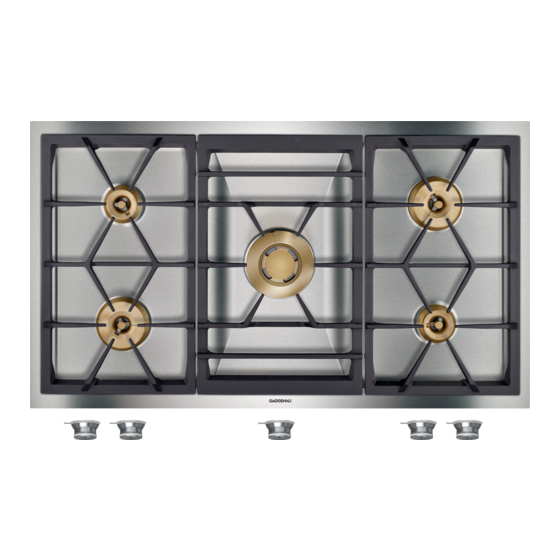 Gaggenau VG 491 211 CA Use And Care Manual