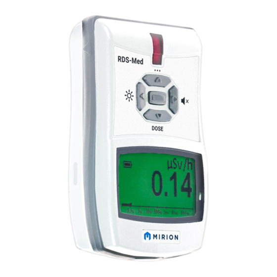 Mirion Technologies RDS-Med Quick Manual