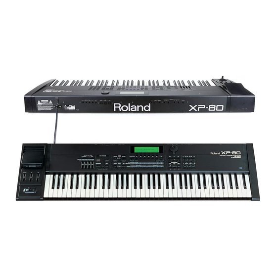 Roland XP-80 Service Manual