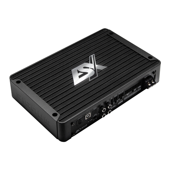 ESX SIGNUM SE800.6DSP Manuals