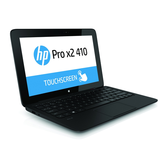 HP Pro x2 410 G1 Manuals
