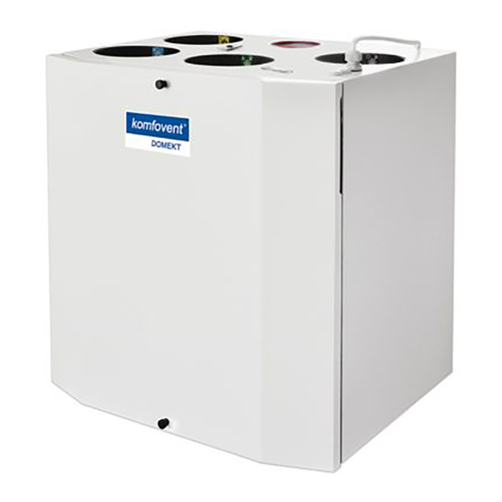 Komfovent DOMEKT Series Installation And Service Manual
