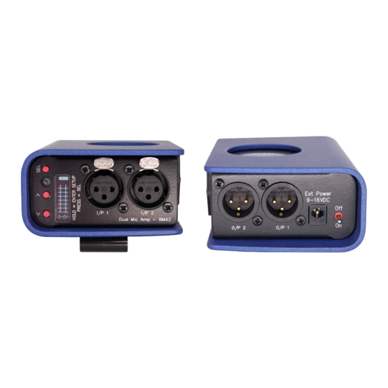 CTP Systems B-MA2 Quick Manual