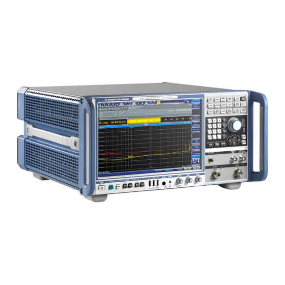 R&S ESW-K58 EMI Test Receiver Manuals