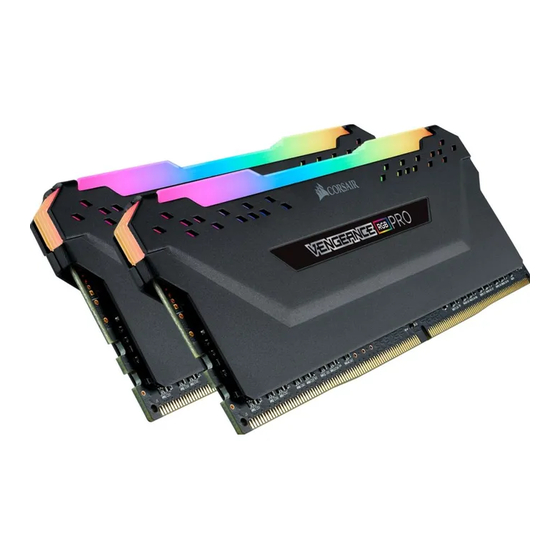 Corsair VENGEANCE RGB PRO Manual