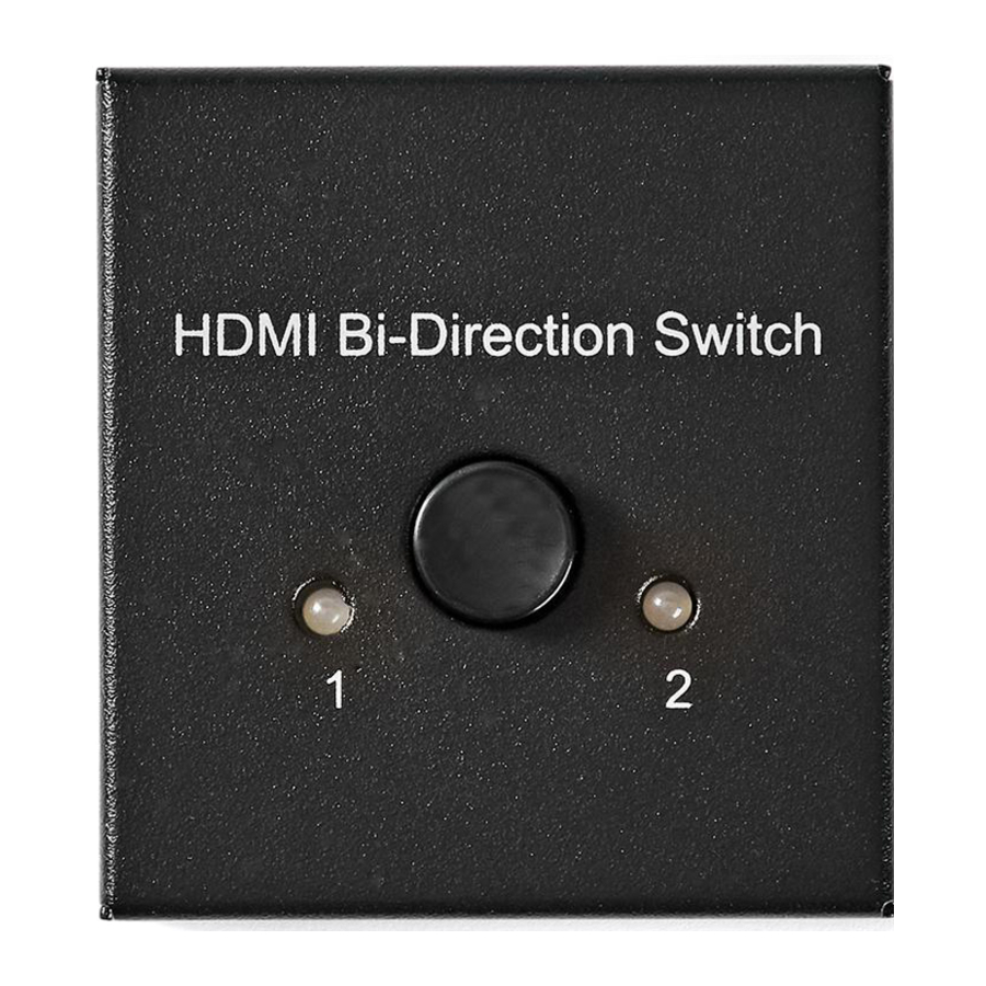 Nedis VSWI3482AT - HDMI Switch Quick Start Guide