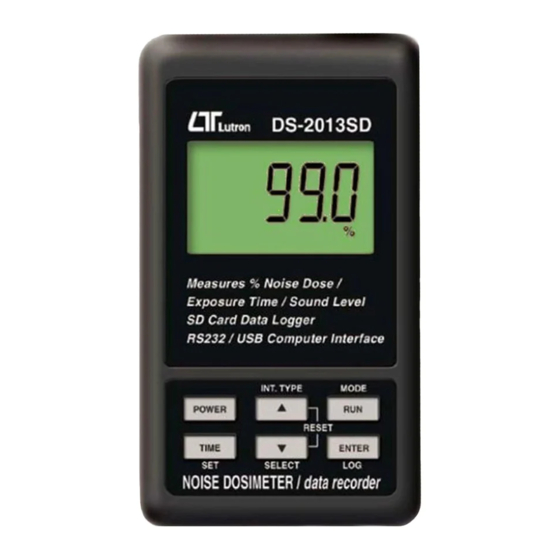 Sper scientific DS-2013SD Manuals