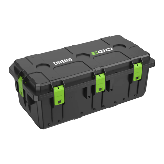 EGO CHU6000 Operator's Manual