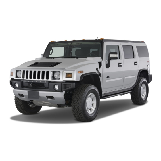 Hummer 2004 H2 User Manual