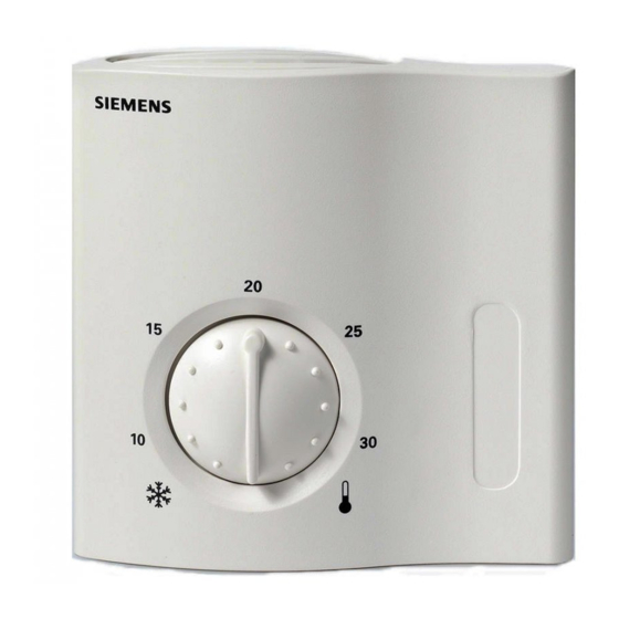 Siemens raa20 series User Manual