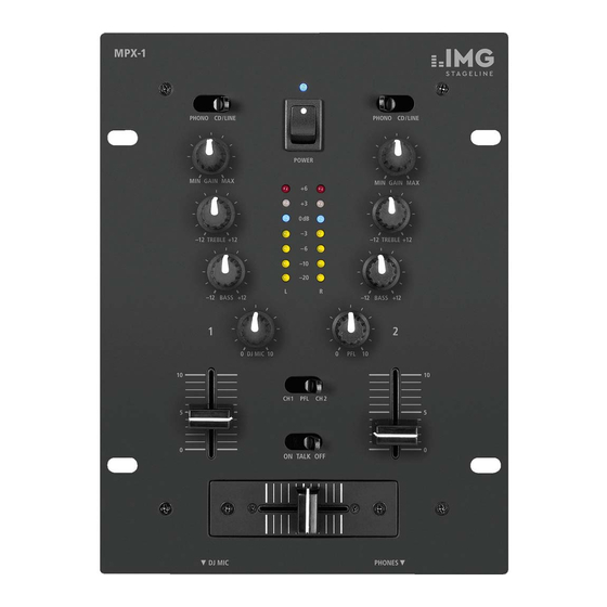 IMG STAGE LINE MPX-1/BK Instruction Manual