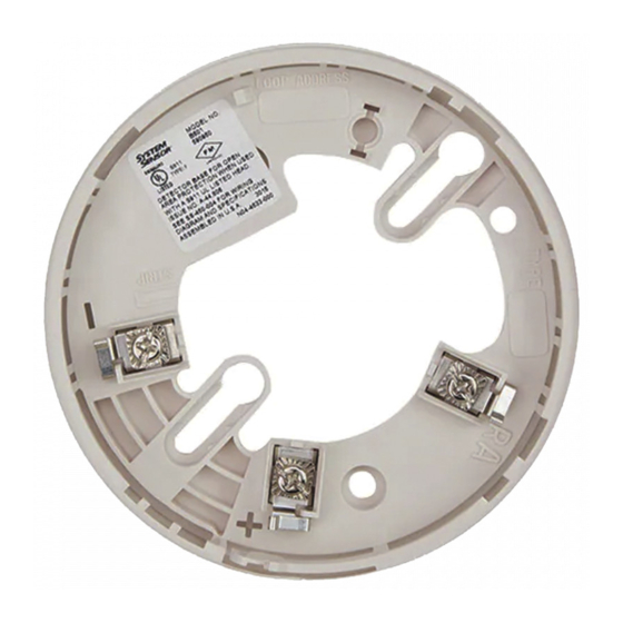 System Sensor B501A Installation And Maintenance Instructions