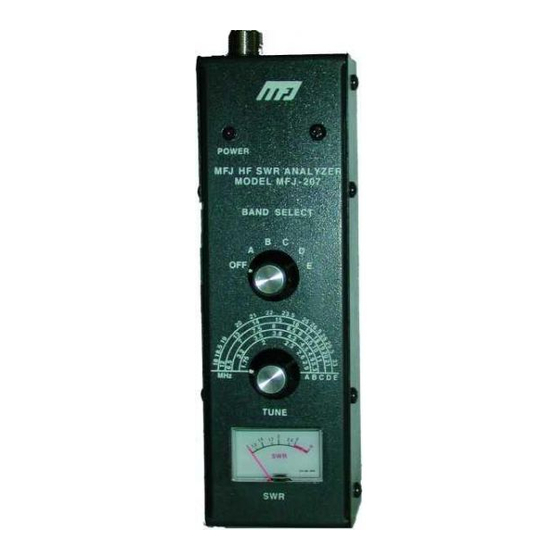 MFJ -207 Manual